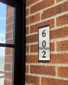 Nomenclatura acero inoxidable para apartamentos en Itagui